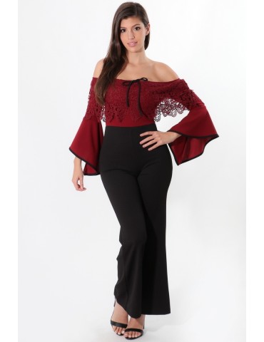 Off Shoulder Jumpsuit